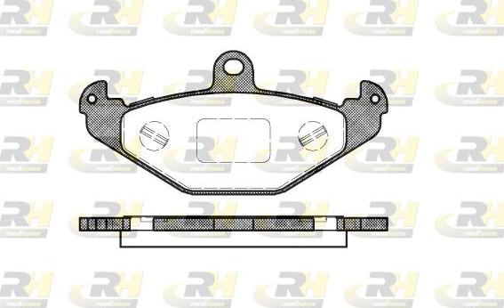 Roadhouse 2345.20 - Гальмівні колодки, дискові гальма autozip.com.ua