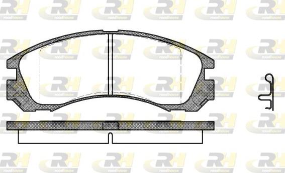 Roadhouse 2354.22 - Гальмівні колодки, дискові гальма autozip.com.ua