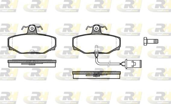 Roadhouse 2304.02 - Гальмівні колодки, дискові гальма autozip.com.ua