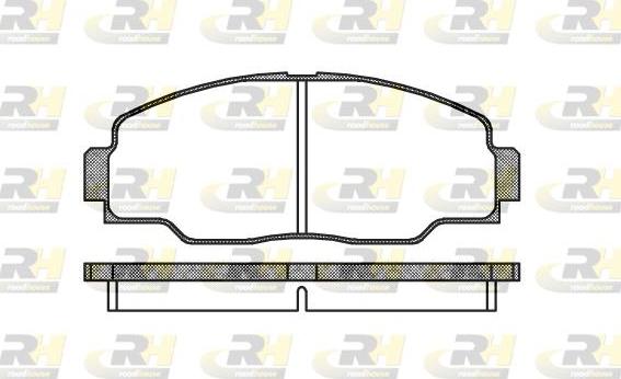 Roadhouse 2308.00 - Гальмівні колодки, дискові гальма autozip.com.ua