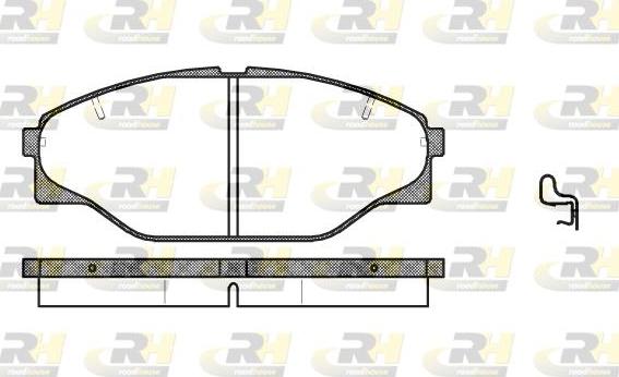 Roadhouse 2314.04 - Гальмівні колодки, дискові гальма autozip.com.ua