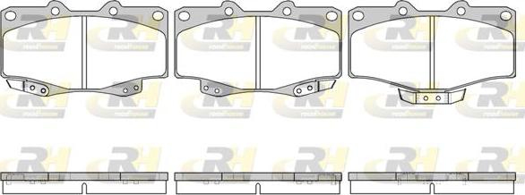 Roadhouse 2315.04 - Гальмівні колодки, дискові гальма autozip.com.ua