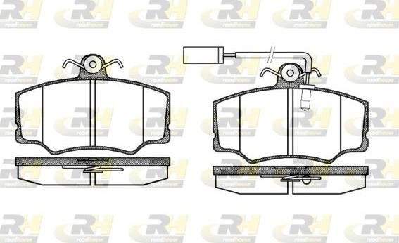 Roadhouse 2312.02 - Гальмівні колодки, дискові гальма autozip.com.ua