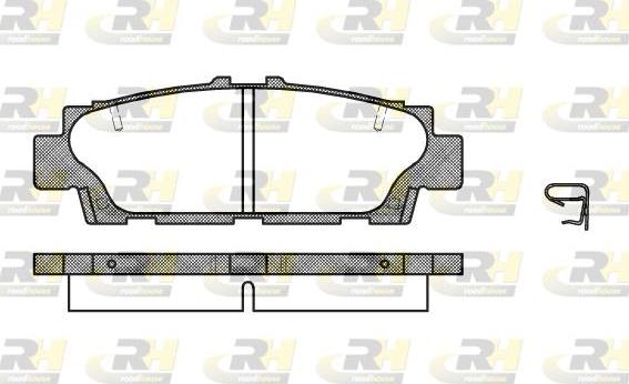 Roadhouse 2376.00 - Гальмівні колодки, дискові гальма autozip.com.ua