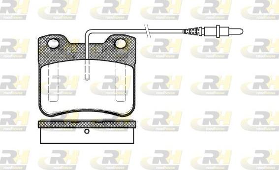 Roadhouse 2247.24 - Гальмівні колодки, дискові гальма autozip.com.ua