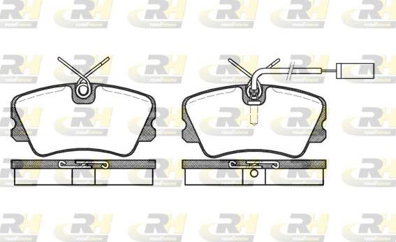 Roadhouse 2259.12 - Гальмівні колодки, дискові гальма autozip.com.ua