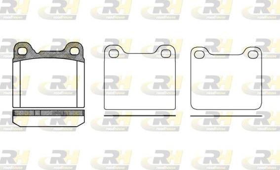 Roadhouse 2257.20 - Гальмівні колодки, дискові гальма autozip.com.ua