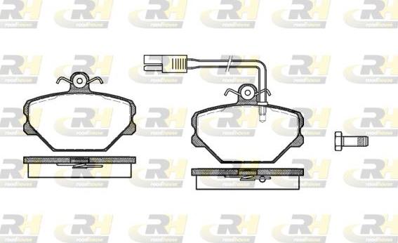 Roadhouse 2264.12 - Гальмівні колодки, дискові гальма autozip.com.ua