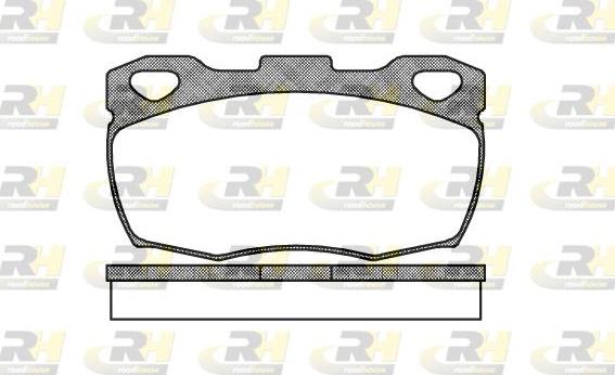 Roadhouse 2266.00 - Гальмівні колодки, дискові гальма autozip.com.ua