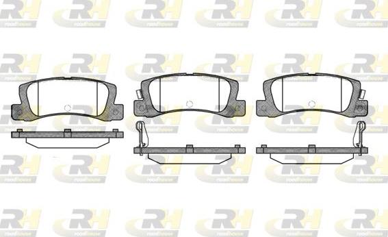 Roadhouse 2214.02 - Гальмівні колодки, дискові гальма autozip.com.ua