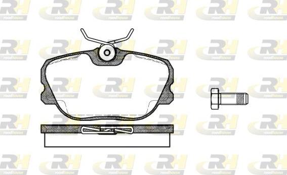 Roadhouse 2280.00 - Гальмівні колодки, дискові гальма autozip.com.ua