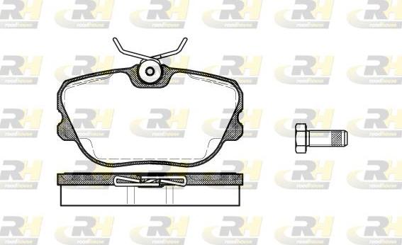 Roadhouse 2280.10 - Гальмівні колодки, дискові гальма autozip.com.ua