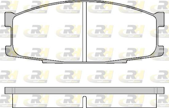 Roadhouse 2283.00 - Гальмівні колодки, дискові гальма autozip.com.ua