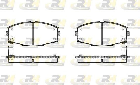 Roadhouse 2225.04 - Гальмівні колодки, дискові гальма autozip.com.ua