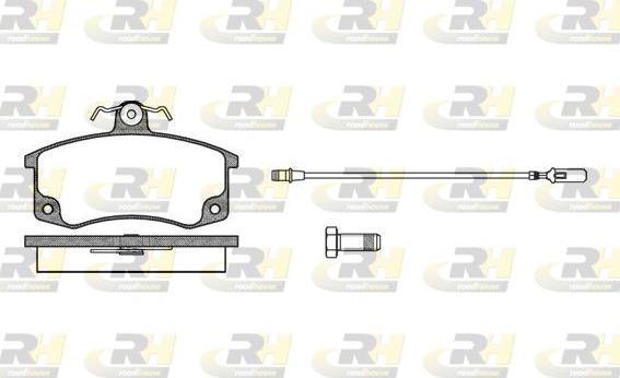 Roadhouse 2221.02 - Гальмівні колодки, дискові гальма autozip.com.ua