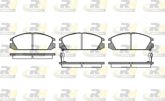 Roadhouse 2228.02 - Гальмівні колодки, дискові гальма autozip.com.ua