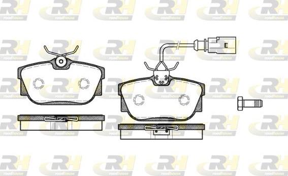 Roadhouse 2767.01 - Гальмівні колодки, дискові гальма autozip.com.ua