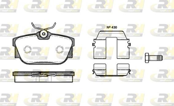 Roadhouse 2767.10 - Гальмівні колодки, дискові гальма autozip.com.ua