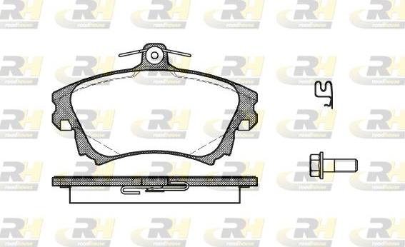 Roadhouse 2708.02 - Гальмівні колодки, дискові гальма autozip.com.ua