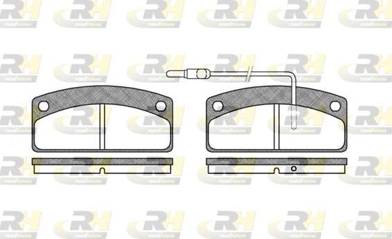 Roadhouse 2725.02 - Гальмівні колодки, дискові гальма autozip.com.ua