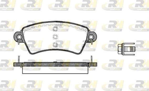 Roadhouse 2726.00 - Гальмівні колодки, дискові гальма autozip.com.ua