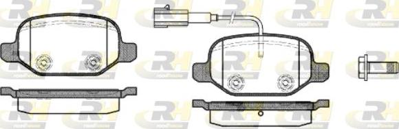 Roadhouse 2727.02 - Гальмівні колодки, дискові гальма autozip.com.ua