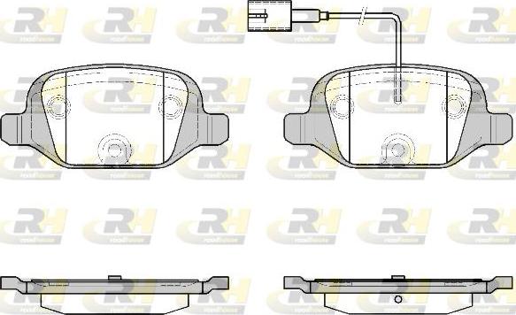 Roadhouse 2727.12 - Гальмівні колодки, дискові гальма autozip.com.ua