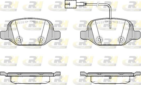 Roadhouse 2727.22 - Гальмівні колодки, дискові гальма autozip.com.ua