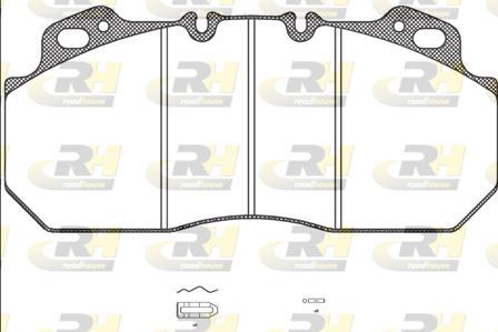 Roadhouse JSX 2622.00 - Гальмівні колодки, дискові гальма autozip.com.ua