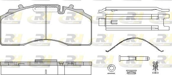 Roadhouse JSX 21415.80 - Гальмівні колодки, дискові гальма autozip.com.ua