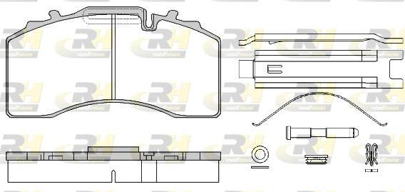 Roadhouse JSX 21416.80 - Гальмівні колодки, дискові гальма autozip.com.ua