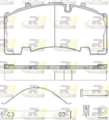 Roadhouse JSX 21555.80 - Гальмівні колодки, дискові гальма autozip.com.ua