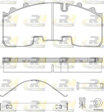 Roadhouse JSX 21556.80 - Гальмівні колодки, дискові гальма autozip.com.ua