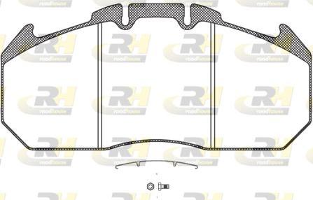 Roadhouse JSX 21034.30 - Гальмівні колодки, дискові гальма autozip.com.ua