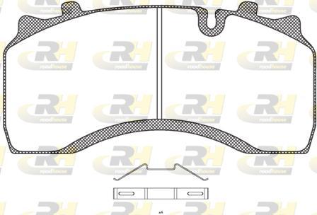 Roadhouse JSX 21032.00 - Гальмівні колодки, дискові гальма autozip.com.ua