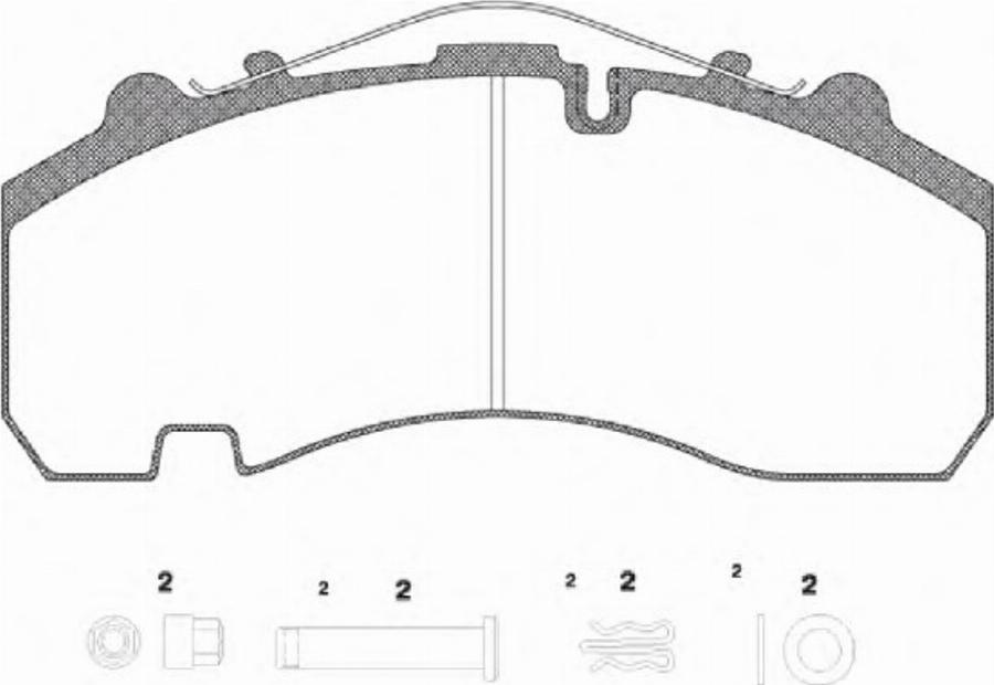 Roadhouse JSX 21076.80 - Гальмівні колодки, дискові гальма autozip.com.ua