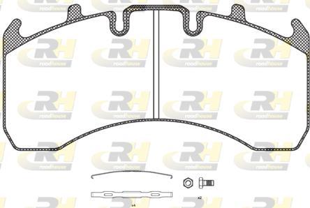 Roadhouse JSX 21156.00 - Гальмівні колодки, дискові гальма autozip.com.ua