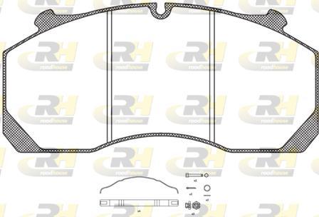 Roadhouse JSX 21157.80 - Гальмівні колодки, дискові гальма autozip.com.ua