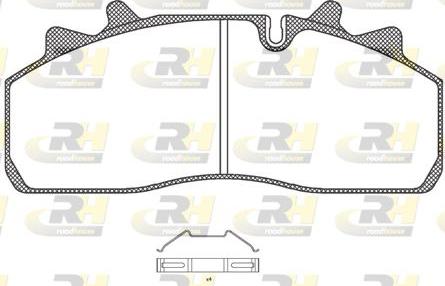 Roadhouse JSX 21254.00 - Гальмівні колодки, дискові гальма autozip.com.ua