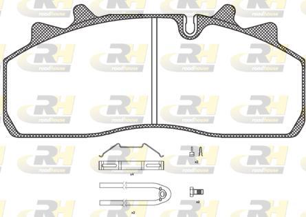 Roadhouse JSX 21254.80 - Гальмівні колодки, дискові гальма autozip.com.ua