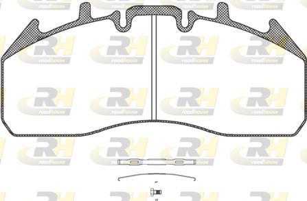 Roadhouse JSX 21257.00 - Гальмівні колодки, дискові гальма autozip.com.ua