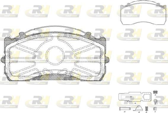 Roadhouse JSX 2815.80 - Гальмівні колодки, дискові гальма autozip.com.ua