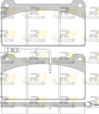 Roadhouse JSX 2823.40 - Гальмівні колодки, дискові гальма autozip.com.ua