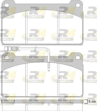 Roadhouse JSX 2823.41 - Гальмівні колодки, дискові гальма autozip.com.ua