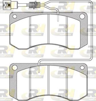 Roadhouse JSX 2258.41 - Гальмівні колодки, дискові гальма autozip.com.ua