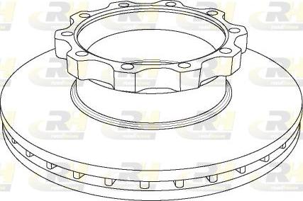 Roadhouse NSX1044.20 - Гальмівний диск autozip.com.ua