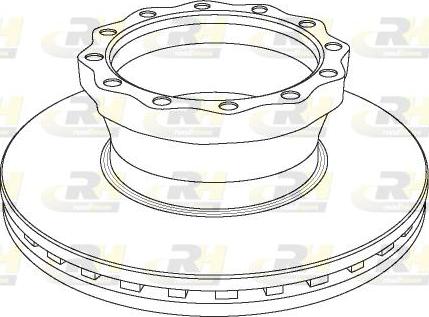 Roadhouse NSX1043.20 - Гальмівний диск autozip.com.ua