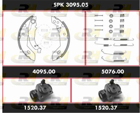 Roadhouse SPK 3095.05 - Комплект гальм, барабанний механізм autozip.com.ua