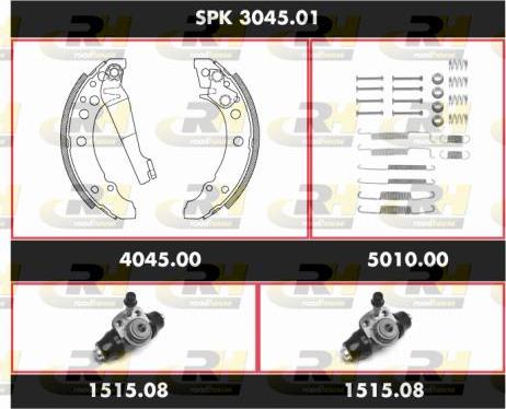 Roadhouse SPK 3045.01 - Комплект гальм, барабанний механізм autozip.com.ua