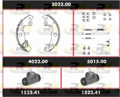 Roadhouse SPK 3022.00 - Комплект гальм, барабанний механізм autozip.com.ua